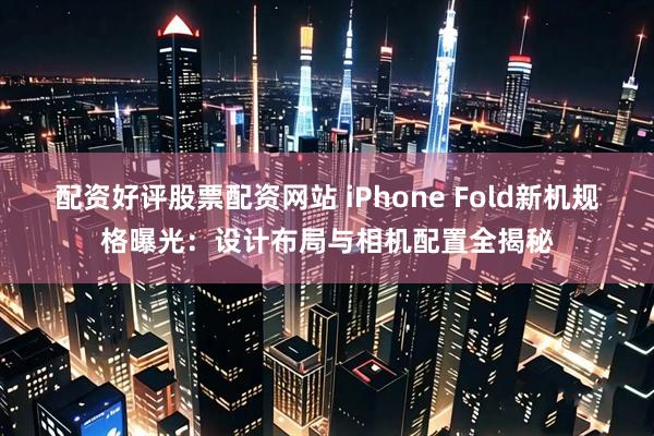 配资好评股票配资网站 iPhone Fold新机规格曝光：设计布局与相机配置全揭秘
